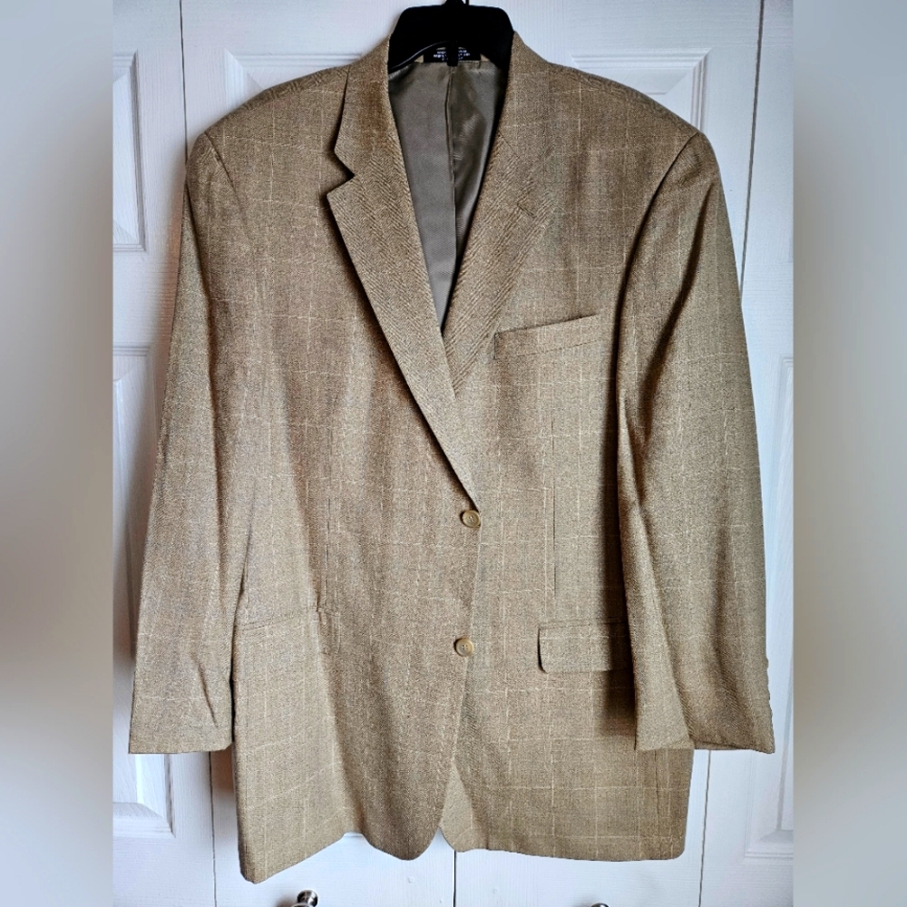 Beige Pattern Blazer - image 1